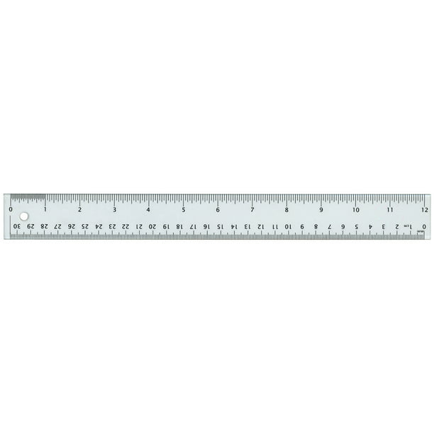 Clear Acrylic Ruler 18 inches Scratch Resistant Alvin 